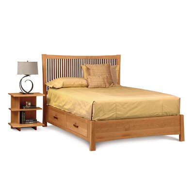 Berkeley Bed with Storage Size: King, Finish: Natural Cherry