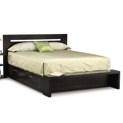Horizon Storage Bed with Bench Footboard Finish: Natural Maple, Size: Cal King