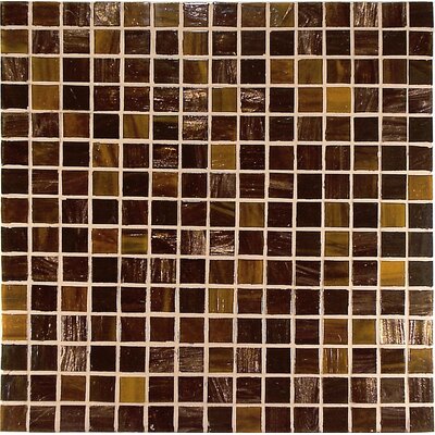 Project Plus 3/4 x 3/4 Glass Mosaic in Mix Marrone Bronze