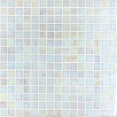 Madreperla 3/4 x 3/4 Glass Mosaic in Bianco