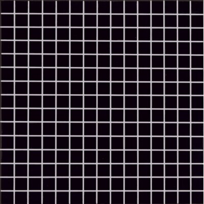 Project Base 3/4 x 3/4 Glass Mosaic in Black Basic
