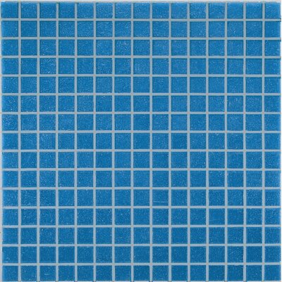 Project Base 3/4 x 3/4 Glass Mosaic in Blue Basic