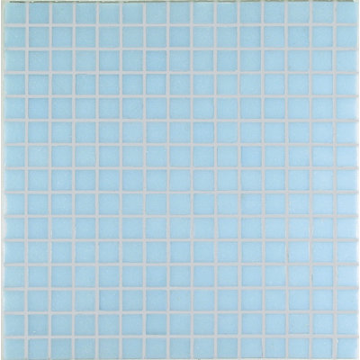 Project Base 3/4 x 3/4 Glass Mosaic in Pale Blue Basic