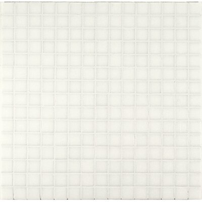 Project Base 3/4 x 3/4 Glass Mosaic in White Basic