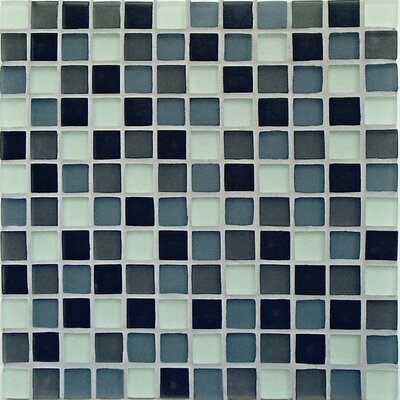 Crystal-C 1 x 1 Glass Mosaic in Classic Mix Frosted