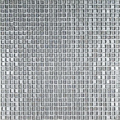 Crystal-A 1/2 x 1/2 Glass Mosaic in Trasperenze Argento