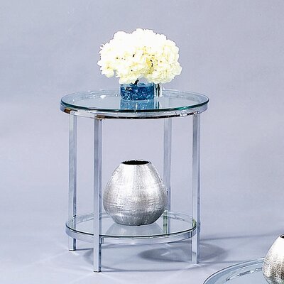 Bassett Mirror Company T1792-220 Patinoire Round End Table