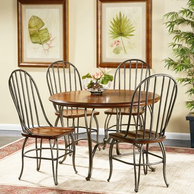  Dining Table  on Bassett Mirror Windsor 5 Piece Round Dining Table Set With Side Chair