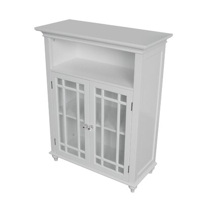 Elite 7466 Neal Double Door Floor Cabinet- White