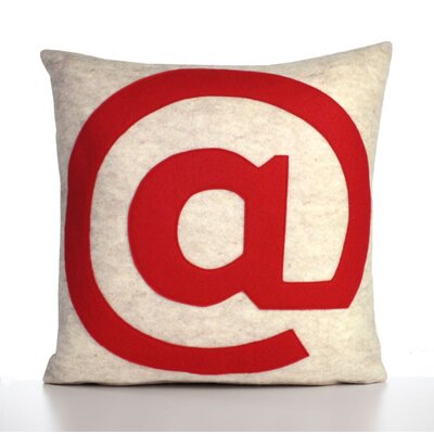 @ Decorative Pillow Material: Oatmeal & Red Felt, Size: 16 W x 16 D