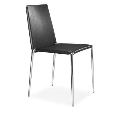 Zuo Modern Alex Dining Chair with Black Leatherette Seat (Set of 4) Best Price