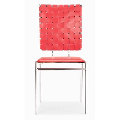 Zuo Modern Criss Cross Dining Chair in Red (Set of 4) Best Price