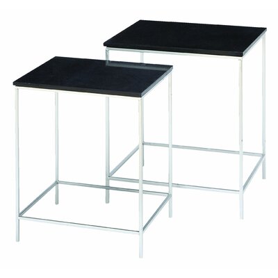 Benzara 53851 Contempo Table Set With Polished Marble