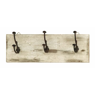 Benzara 68789 Cute And Impressive Wall Hooks With Rustic Nail Knobs