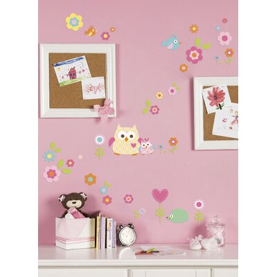 Kids Line Dena Happi Tree Wall Decals, Pink
