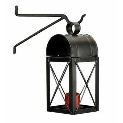 Travis House Iron and Glass Lantern Color: Black
