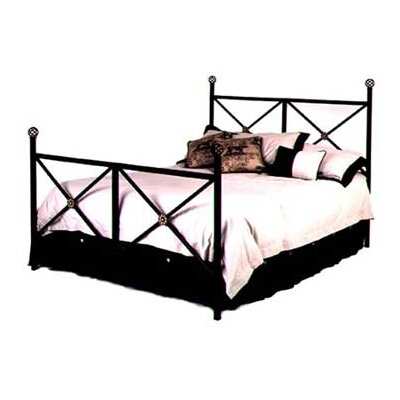 Neoclassic Bed with Frame Size: King, Metal Finish: Stone