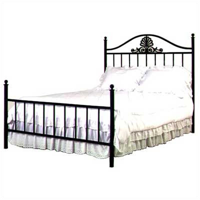 Coronet Bed with Frame Metal Finish: Burnished Copper, Size: Full