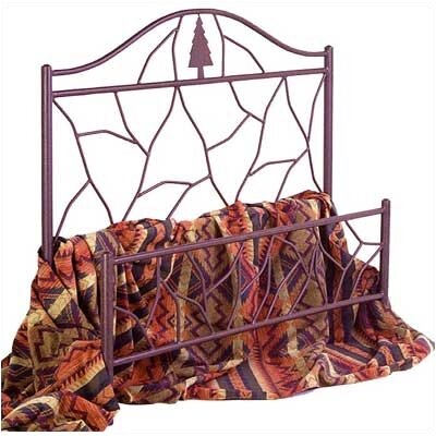 Twig Bed with Frame Metal Finish: Satin Black, Size: Full