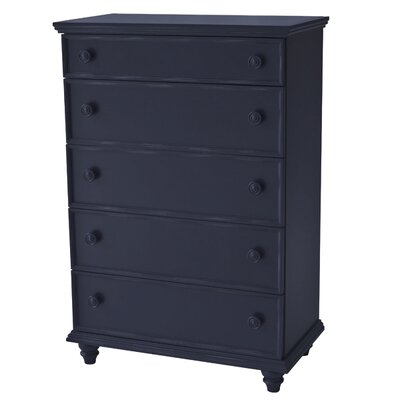 Notting Hill 5 Drawer Chest Finish: Blue