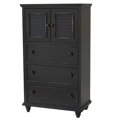 Outer Banks 3 Drawer 2 Door Chest Finish: Ebony