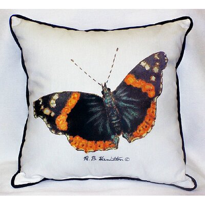 Betsy Drake Interiors HJ762 Garden Red Admiral Butterfly Decorative P