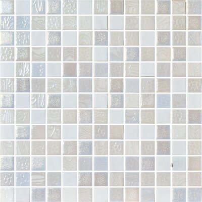 Nature Blend 13 x 13 Glass Mosaic in Indico
