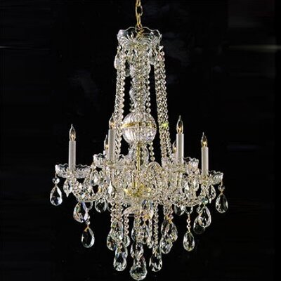 Candle Chandelier on Crystorama Bohemian Crystal 22  Candle Chandelier   1105 Mwp Pb