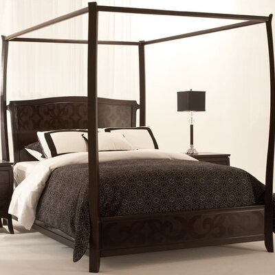 Belle Noir Canopy Bed Size: Queen