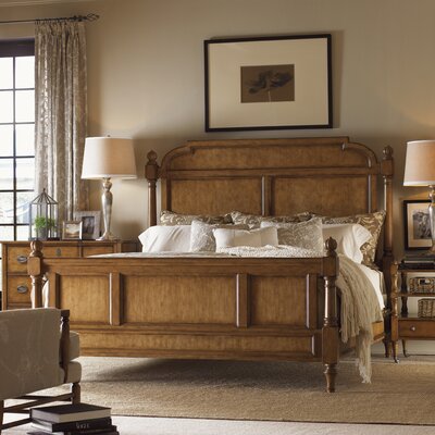 Twilight Bay Hathaway Panel Bed in Distressed Warm Saddle Brown