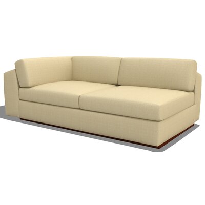 Jackson 2 Seater Armless Split Sofa Upholstery: Asphalt, Finish: Espresso Stained Alder