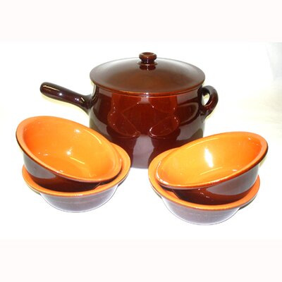 Terracotta Terracotta 5-Piece Cookware Set - Heat Diffuser: No