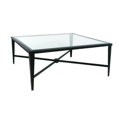 Allan Copley Designs 2103015G Belmont Square Glass Top Cocktail Table