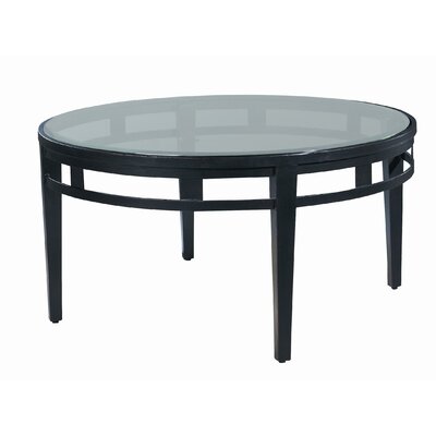 Allan Copley Designs 220201RG Madrid Round Glass Top Cocktail Table