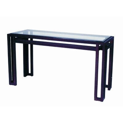 Allan Copley Designs 280103G Paulette Glass Top Console Table
