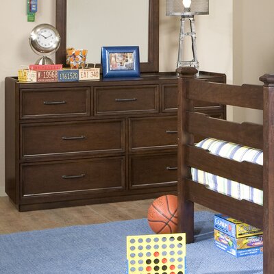 Solutions Dresser in Distressed Brown Cherry