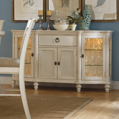 Legacy Classic Furniture 1520-151 Glen Cove Credenza in Weathered White/Slight Distressing