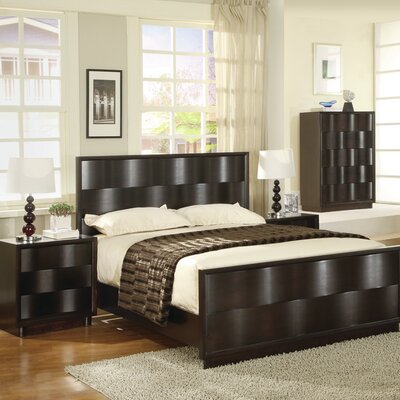 Piece Bedroom Furniture Sets on Modus Maui Wave 3 Piece Bedroom Set In Chocolate
