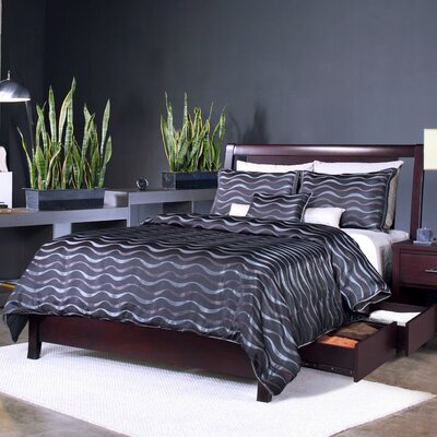 Modus Bedroom Furniture on Modus Nevis 3 Piece Low Profile Panel Bedroom Set In Espresso
