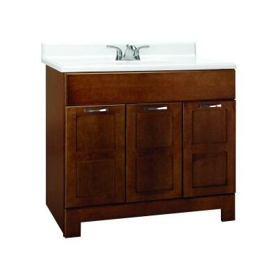 RSI Home Products CACO36Y Casual 36 in. Vanity Cabinet Only, Cognac