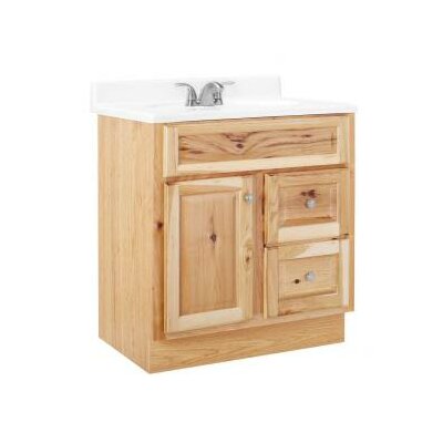 RSI Home Products HNHK30DY Hampton 30 in. Vanity Cabinet Only, Natural Hickory