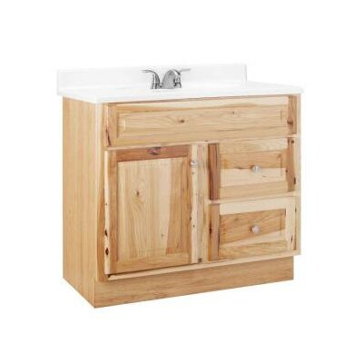 RSI Home Products HNHK36DY Hampton 36 in. Vanity Cabinet Only, Natural Hickory