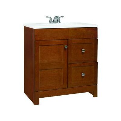 RSI Home Products Artisan 30 Bathroom Vanity with Marble Top