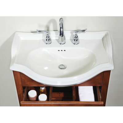 Bathroom Vanity Top Size/Finish/Configuration: 30/Savoy White/4 hole