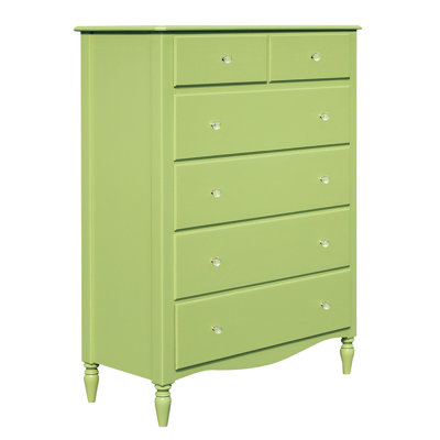 Starlight  Tall Dresser with Crystal Knobs