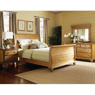 Hillsdale King Size Bed, Nightstand, Dresser, & Mirror Set