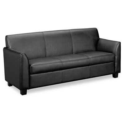 Black Leather Sofas on Basyx Black Leather Sofa