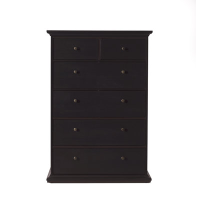 Somerset Six Drawer Chest in Coffee