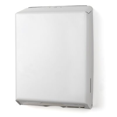 Multifold/C-Fold Towel Dispenser, White Metal