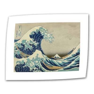 Katsushika Hokusai The Great Wave Canvas Wall Art Size: 18 H x 24 W x 0.1 D